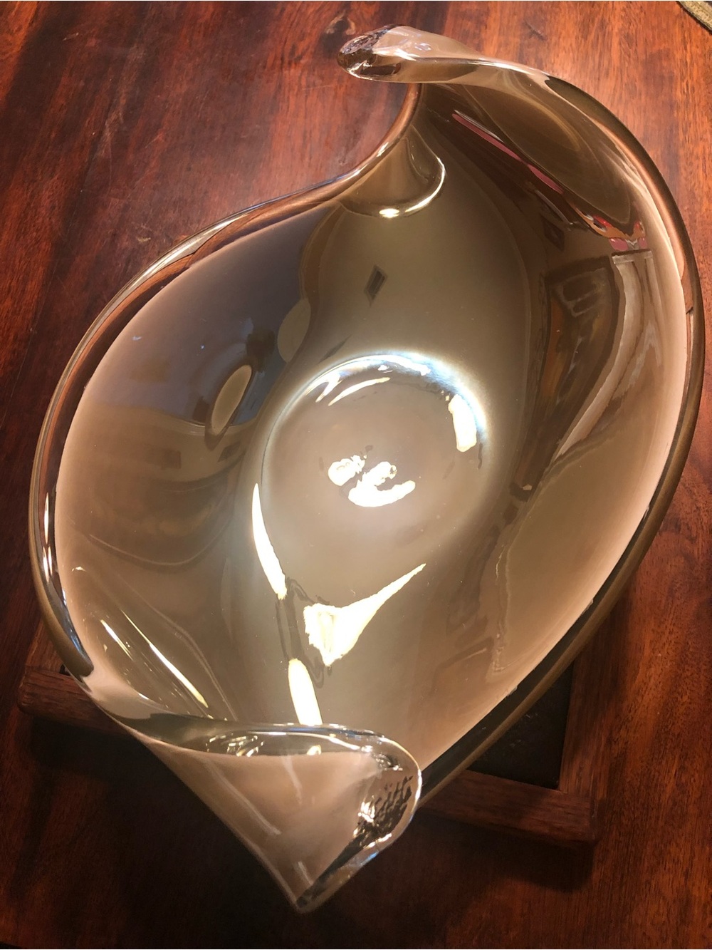 Handmade in Italy Murano Style Large Wave Dish
